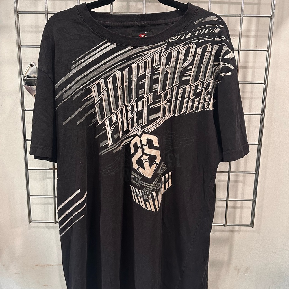 Black South Pole Graphic Men's T-Shirt